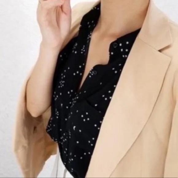 Rails Val Galaxy Tie Front Celestial Shirt Black - Picture 2 of 15